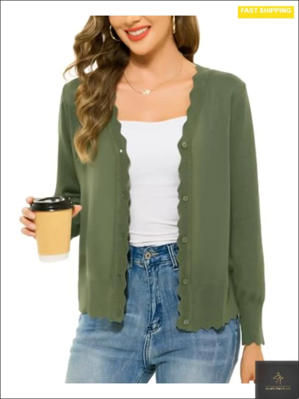 Lightweight V-Neck Open Front Cardigan Sweater Knit Shrug S-2XL